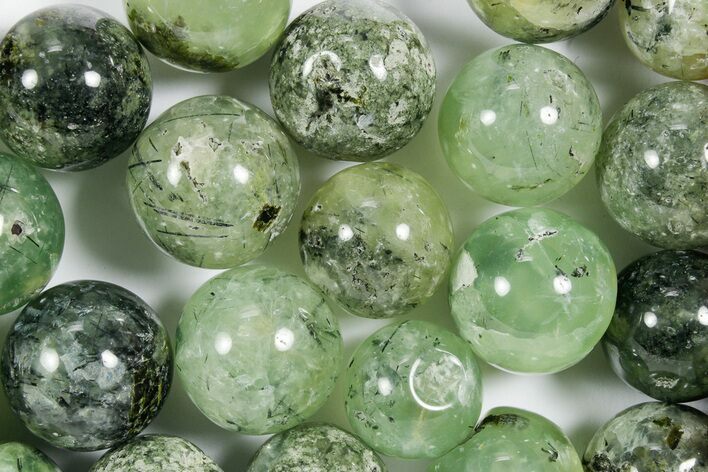 .9" Polished Prehnite and Epidote Sphere - Photo 1